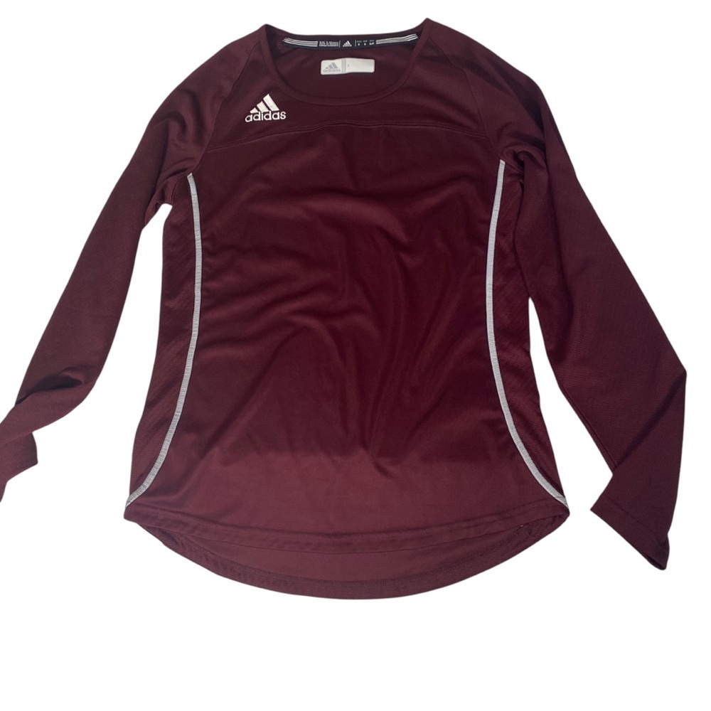 Adidas Climacool Long sleeve top Burgundy Sz Small